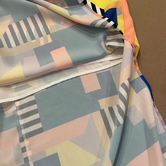 Crosby by Mollie Burch Geometric Caftan Maxi Dress Size Small - Picture 7 of 10